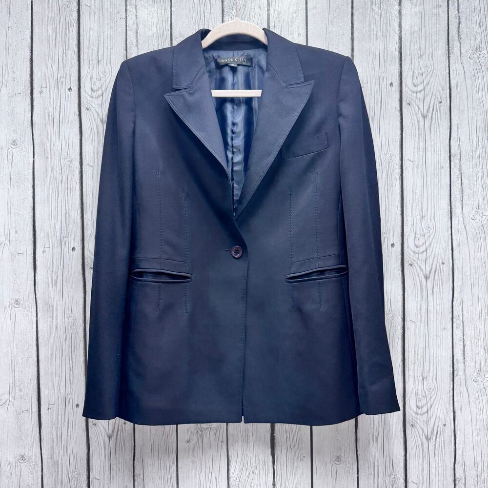 Anne Klein Suit Coat Separates Navy Blue Size 6